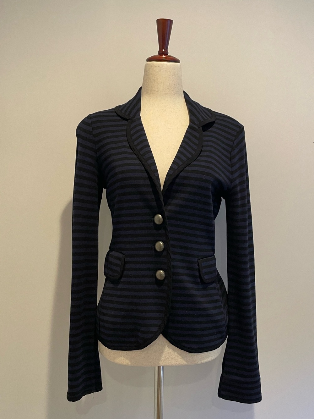 Ella Moss Notched Lapel Striped Blazer EUC - size XS